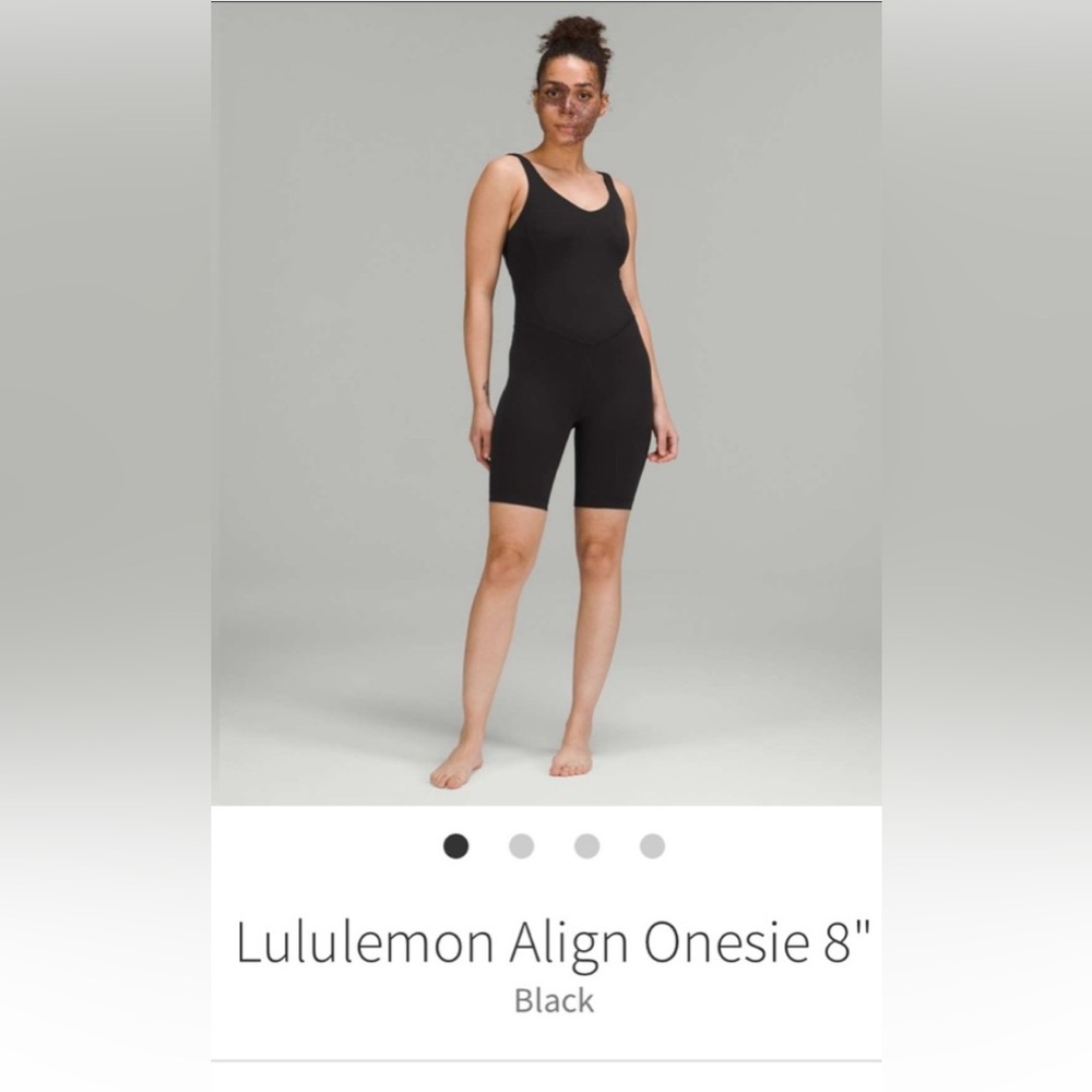 Euc lululemon Align Onesie 8” - size 4 black